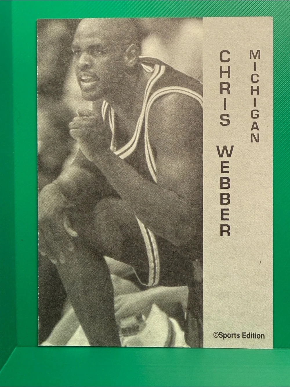 Chris Webber Michigan Basketball Rookie Card - Sports Edition